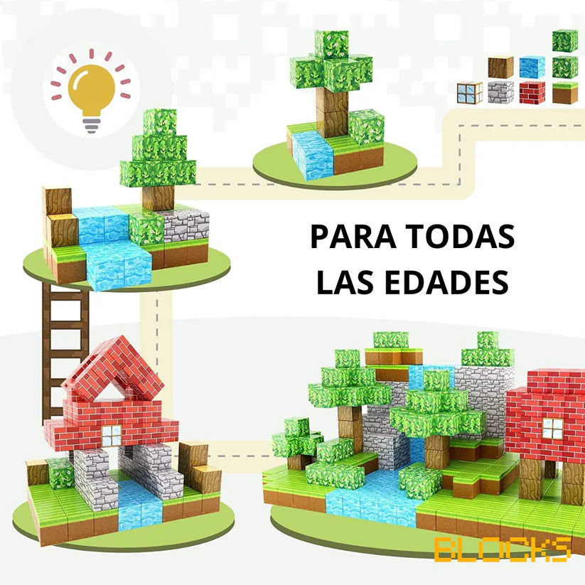 CUBOS MAGNETIC CRAFT- PRIMIUM DE 52 PIEZAS