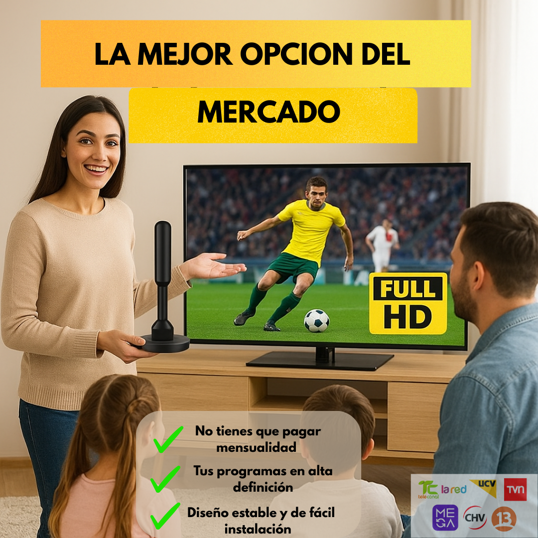 Antena HD Tv Digital 🔥Descuento + Envío GRATIS🔥Nos quedan pocas unidades!
