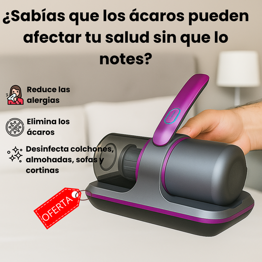 Aspiradora HygieniClean™ Profunda Eliminación de Ácaros 🔥 34% OFF Pocas unidades 🔥